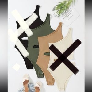 Cutout bodysuit 2pack